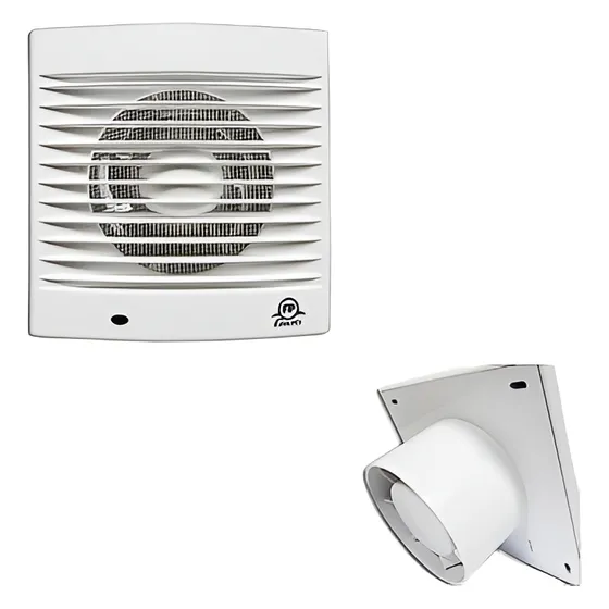 Extractor De Aire Fp 6x6 Pulgadas Para Tubo 4 Pulgadas Baño