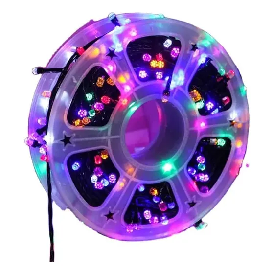 Luces Led Navideñas Decorativas Flores Enrrollables 50mts