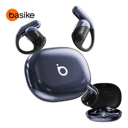 Fone De Ouvido Sem Fio Bluetooth 6.1 Esportivo Ows Com Ganchos Estéreo Hi-fi Com Microfone Para Chamadas Claras, Controle De Volume Basike Fone Ouvido Para Academia Corrida E Gamer, 100h Standby Azul
