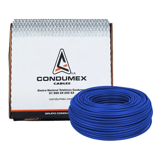 Caja 100 Mts Cable Azul Thw Cal 8 Awg Condumex Vinanel Xxi