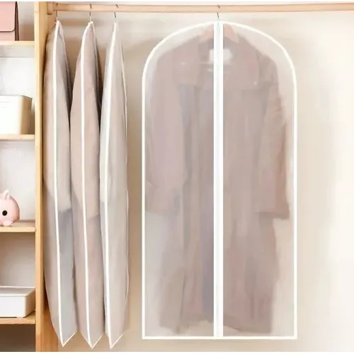 5 Bolsas Transparentes Cubre Trajes Colgar Closet 60*120 Cms