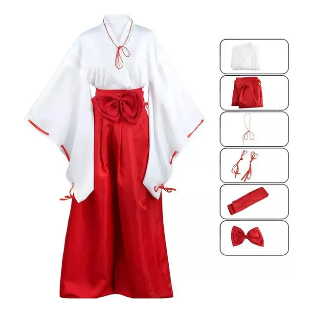 Vestido De Disfraz De Halloween De Inuyasha, Uniforme