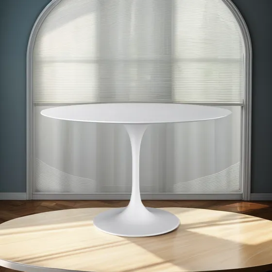 Mesa Eames Comedor Redonda Base Madera Diametro 80 Cm