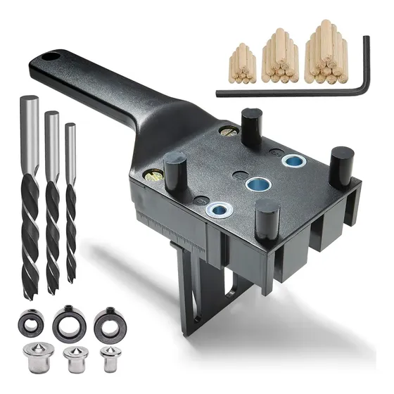 Guia Para Tarugos 6,8,10mm + Brocas Y Topes - 41 Piezas