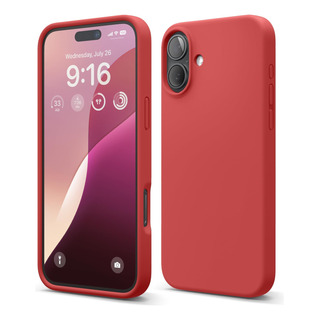 Phone Case Elago Compatible With iPhone 16 Plus Silicone Red Phone Case Elago Compatible With iPhone 16 Plus Silicone Red