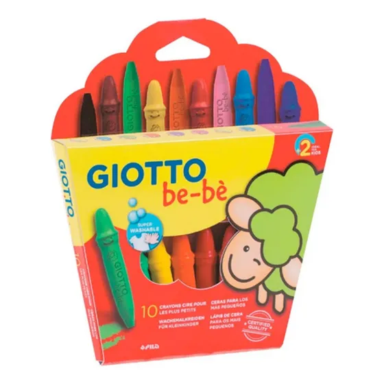 Set 10 Lápices De Cera Giotto Bebe