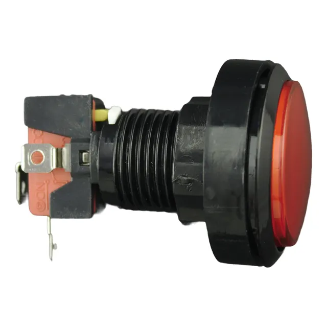 Suiche Pulsador De Botón Iluminado Rojo 46 Mm