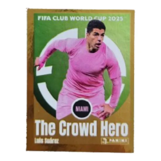 Figurita Luis Suarez Crowd Hero Album Mundial De Clubes 2025 Suarez Suarez
