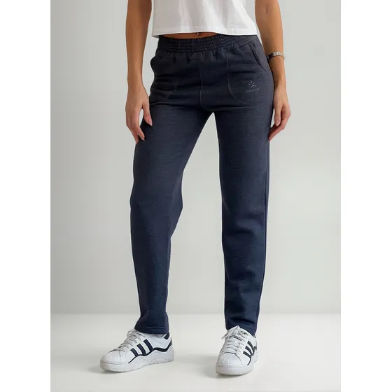 Pantalón Isu Jogging Recto Liso Frisa Mujer