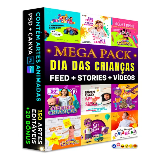 150 Artes Para O Dia Das Crianças +20 Bônus