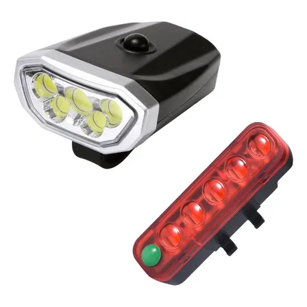 Luz Led Bicicleta Recargable Luz Delantera Trasera Linterna Color Unico