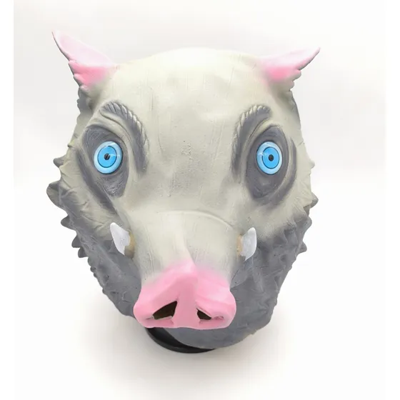 Máscara Látex Disfraz Inosuke Hombre Cerdo Cosplay