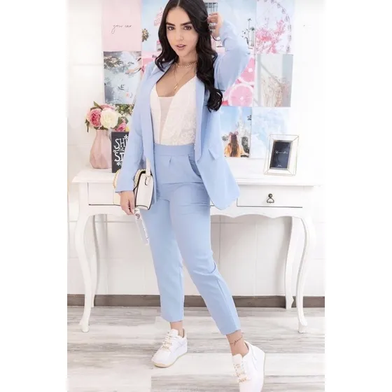Set Blazer Pantalón Y Blusa O Body