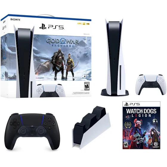  Sony Playstation 5 825gb Disk Edition Ragnarok Combo Pack