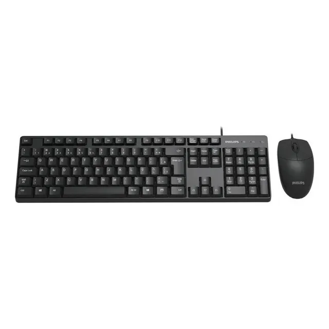 Kit Teclado Y Mouse Philips Spt6254 Alambrico Plug & Play