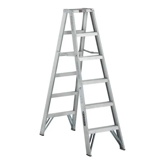 Escalera Doble Acceso De Aluminio De 6 Esc. Coprum H Y T