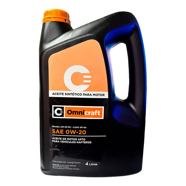 Aceite Motor Omnicraft Sintetico 0w20 X 4 Litros