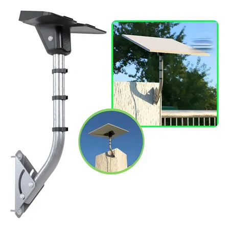 Suporte Articulado Parede Laje P/ Antena Starlink 3a Geração Prateado