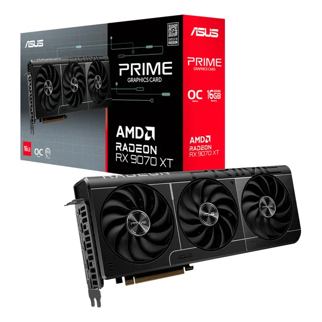 Tarjeta De Video Asus Prime Radeon Rx 9070 Xt Oc 16gb Gddr6