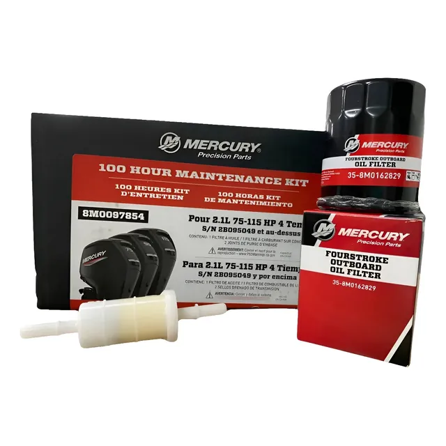 Kit Revisão 100h Motores De 75 A 115 Hp Mercury 4 Tempos