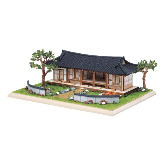 Casa Tradicional Coreana Techo Teja Diorama (ym963) Mejor