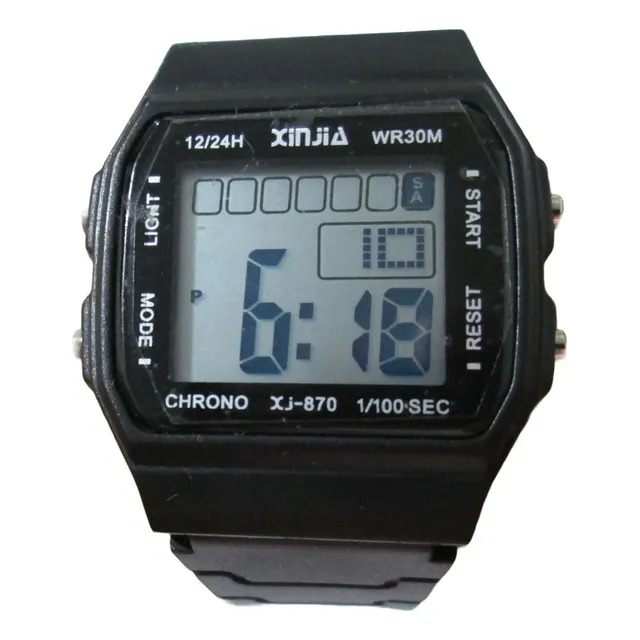 Reloj Digital Negro Unisex Xinjia Xj-870