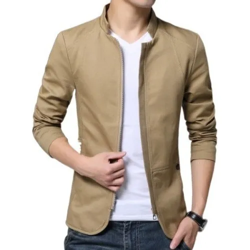 A+1chaqueta Blazer De Algodón Cuello Alto Casual For Hombre
