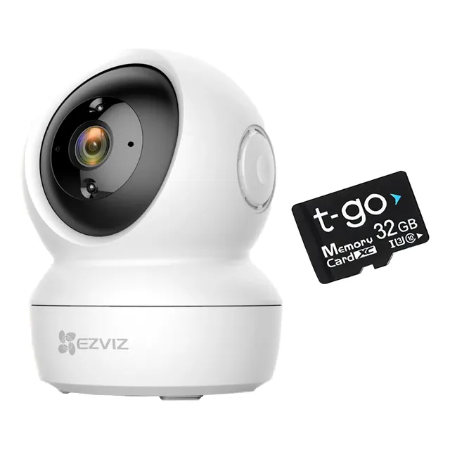 Cámara De Seguridad Domo 360 Día Noche Wifi + Micro Sd 32 Gb