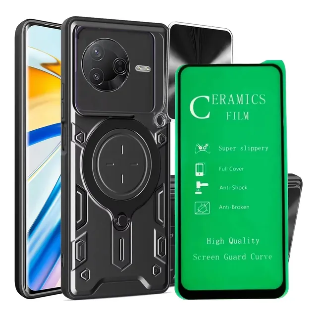 Funda Estuche Antichoque Reforzado + Protector De Pantalla Para Xiaomi (hidrogel O Vidrio Cerámico)