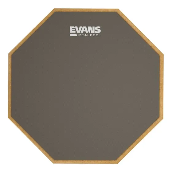 Goma De Practica Bateria Grande 12 Pad Simple - Evans Rf12g Color Gris Oscuro