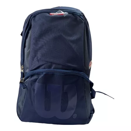 Morral Escolar Mochila Universitaria Bolso Wilson Ele Unisex Color Azul marino Diseño de la tela Elemental