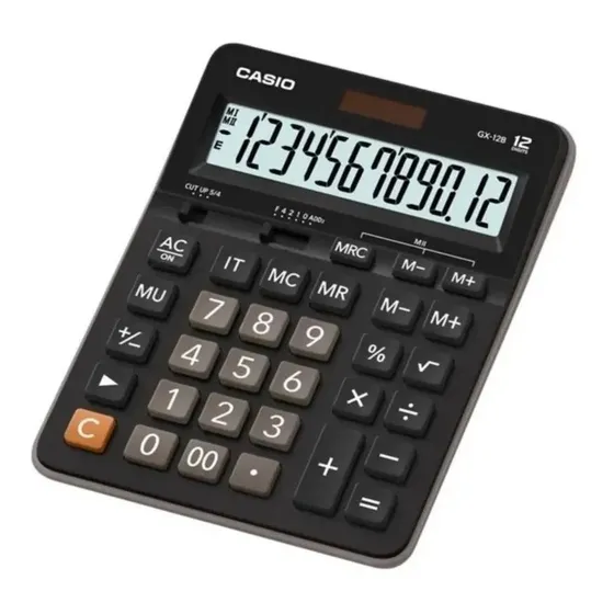 Calculadora Casio Gx 12b Bk