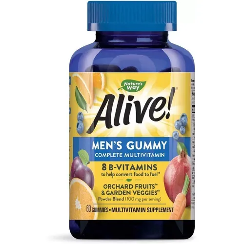 Multivitaminico Para Hombre Nature's Way Alive 60 Gomitas Sabor Frutal