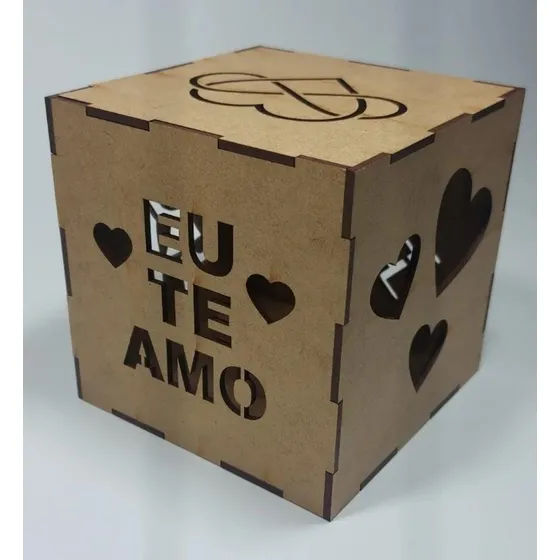 Caixa Presente Dia Dos Namorados Led Com Nome Personalizado 
