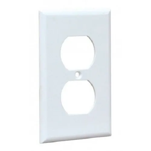 Tapa Pvc Para Tomacorriente Doble Tipo 270 Blanca (pack 10)
