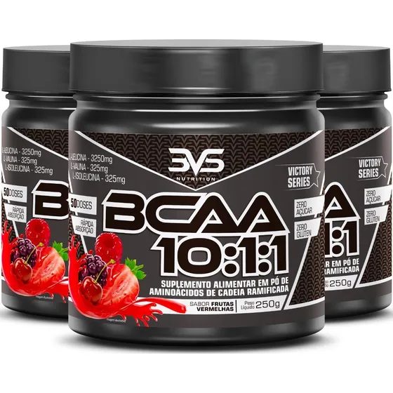3un Bcaa Em Pó 10:1:1 Ultra Concentrado Com 3900mg Dose 250g
