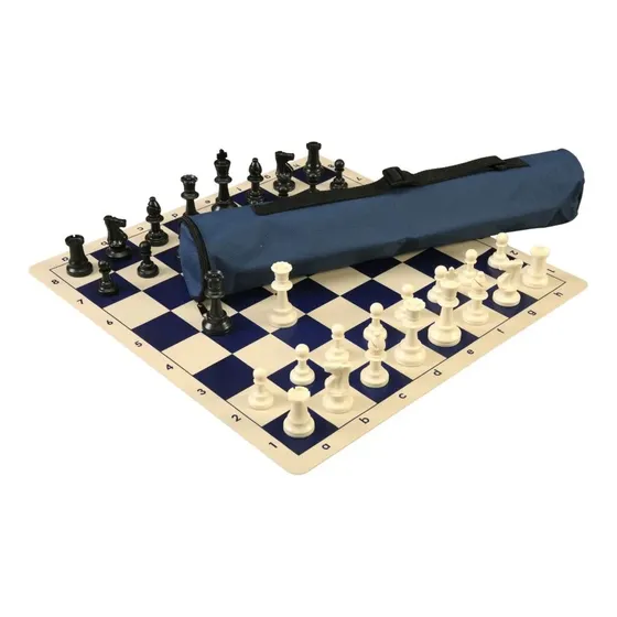 Tablero De Ajedrez Profesional De Vinilo Doble Peso
