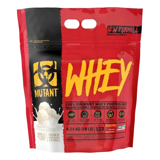Mutant Whey 10 Lb, Whey Protein, Proteína Suero Concentrado Sabor Vanilla Ice Cream (10 Lbs)