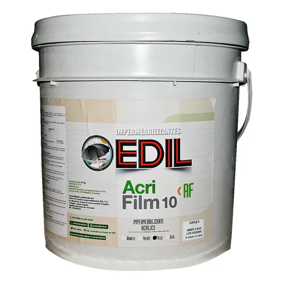 Acrifilm 10: Pintura Elastomérica, Roja, 4,5 Gal