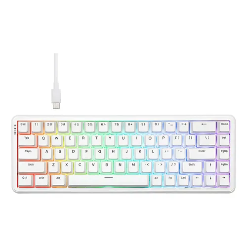 Teclado Magnético Wooting 80HE Ghost RGB 80% PBT USB-C Inglês US