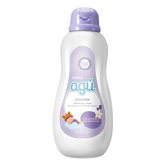 Colonia Agu Lavanda Y Jazmin Bebe 1litro. Esika Lbel Cyzone