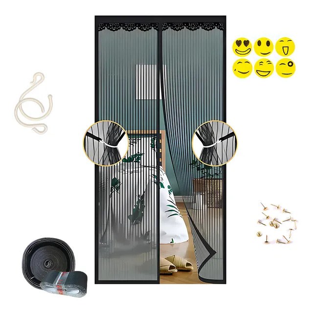 Cortina Magnetismo Mosquitera Para Puertas Variadas 210*90