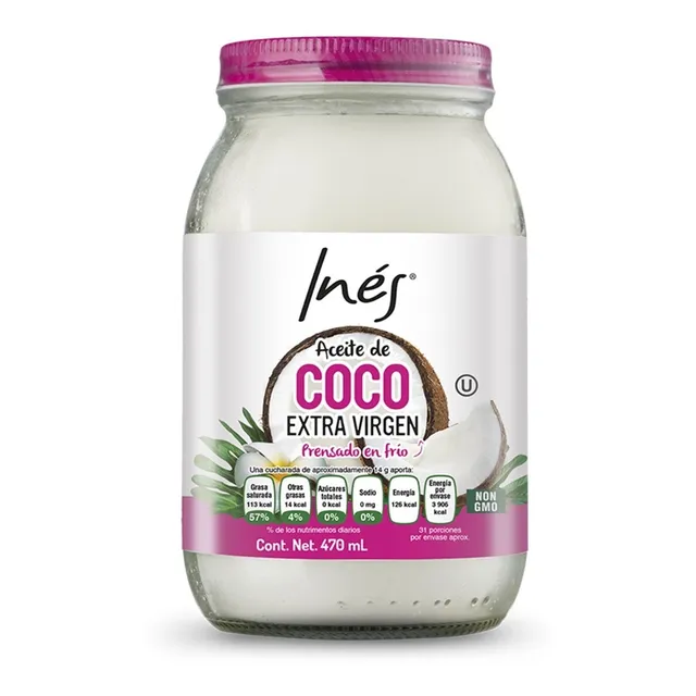 Aceite De Coco Extra Virgen Sin Gluten Inés