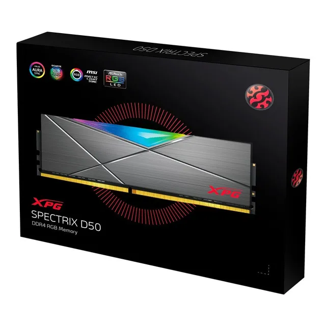 Memoria RAM Spectrix D50 gamer color tungsten grey 8GB 1 XPG AX4U32008G16A-ST50
