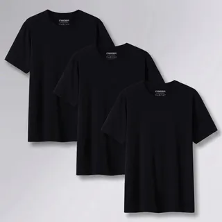 Kit 3 Camisetas Light T-shirt Insider Preto G Liso