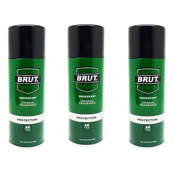 Kit Com 03 Deodorant Brut 24 Hs Importado 283 G - Original