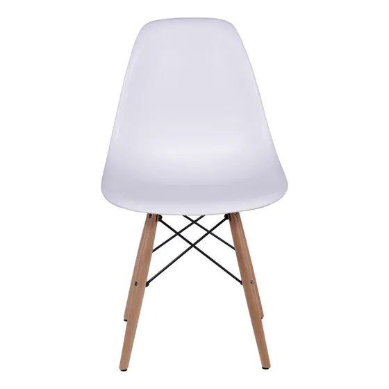 Cadeira de jantar BoxBit DKR Eames base madera branco
