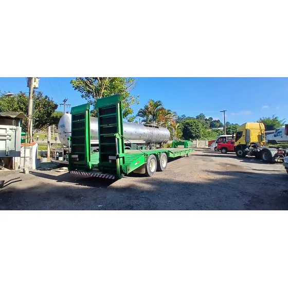 Carreta Prancha 02 Eixos Com Pneus