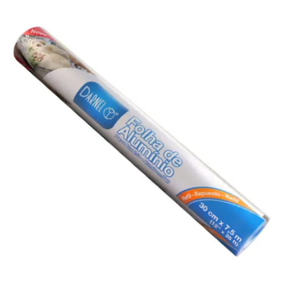 Papel Aluminio Cocina Rollo 7,5mtsx30cms 