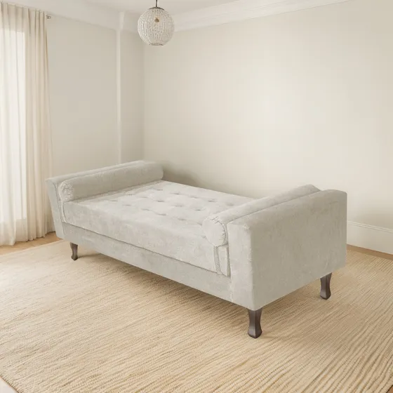 Recamier Divã Félix Quarto 160 Cm Queen Luiz Xv Cores